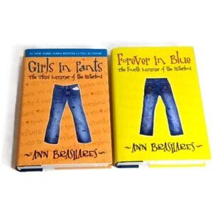 2 Hardcover Books 'Girls in Pants' & 'Forever in Blue' Ann Brashares Delacorte